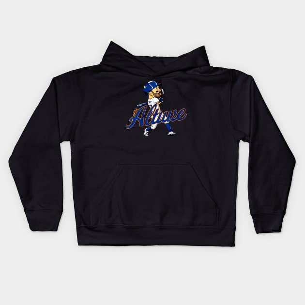 josé altuve cartoon Kids Hoodie by mazihaya pix